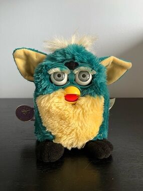 Rare Vintage 1998 Furby Dragon w/ Gray Eyes! Series 4 Tiger Electronics WORKS!